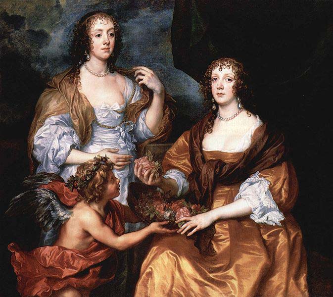 Anthony Van Dyck Portrat der Ladies Elisabeth Thimbleby und Dorothy Viscountess Andover